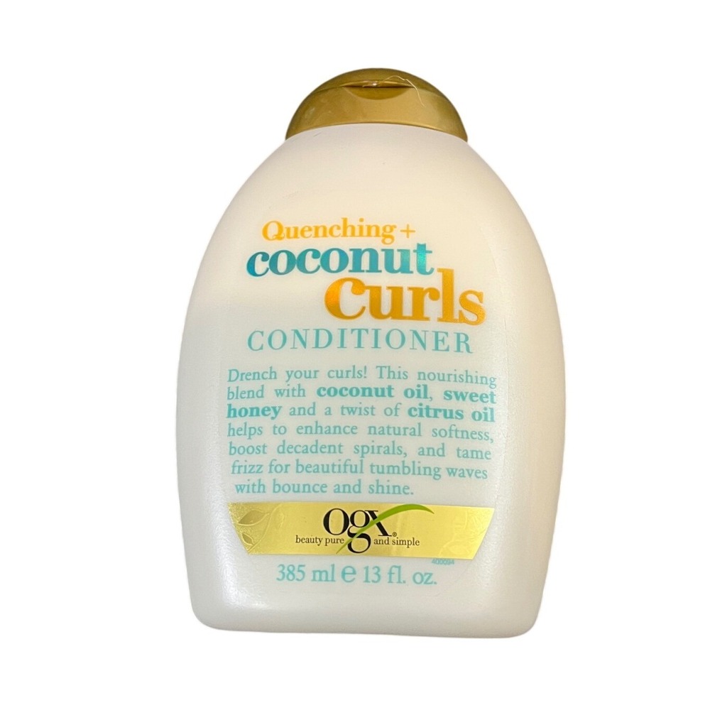 OGX Quenching + Coconut Curls Conditioner Unisex 13 fl oz White Sulfate Free
